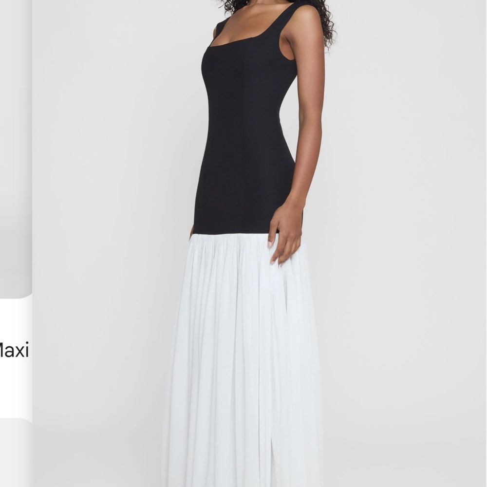 NWT Leau Phantom Chiffon Maxi Dress Size L